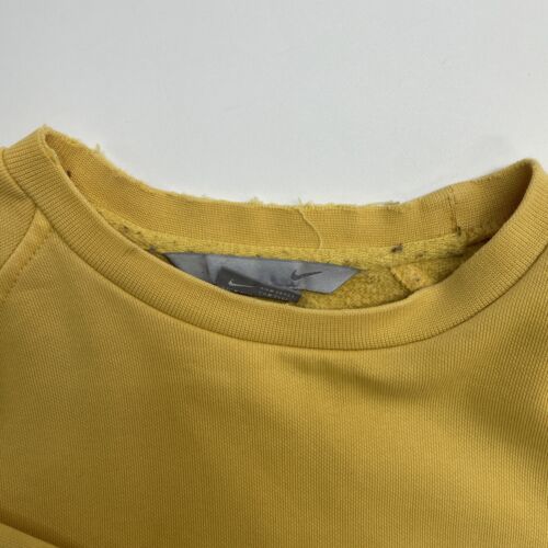 Vintage Nike Crewneck Sweatshirt Size Small Yellow Embroidered Swoosh