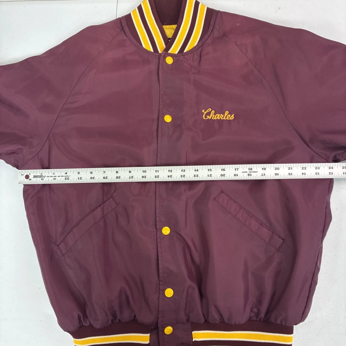 Vintage Trio Tree Nursery & Landscaping Bomber Jacket Size Large Butwin