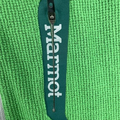 Vintage Marmot Half Zip Pull Over Fleece Jacket Size XL Green