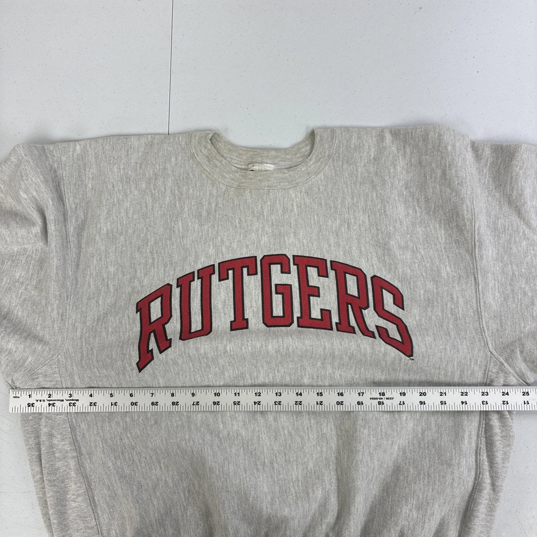 Vintage Rutgers Scarlet Knights Champion Crewneck Sweatshirt Size Large 90s NCAA