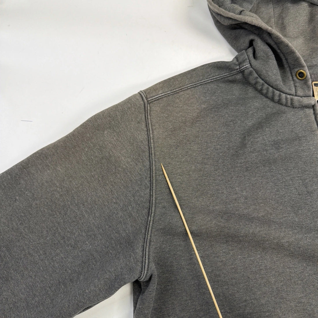 Carhartt Full Zip Sweatshirt Hoodie Size Large Charcoal Gray