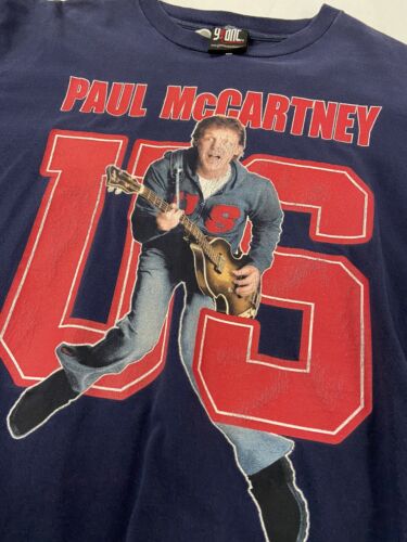 Vintage Paul McCartney The 2005 Concert Tour T-Shirt Size Large Blue Band Tee