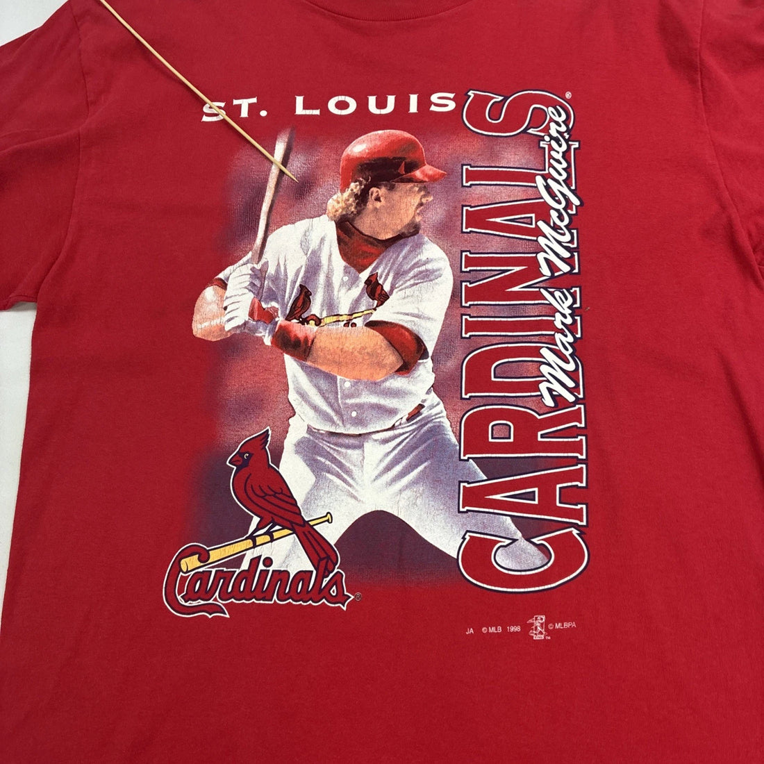 Vintage St. Louis Cardinals Mark McGwire T-Shirt Size XL 1998 90s MLB