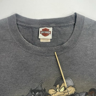 Harley Davidson Motorcycles Looney Tunes Wile E Coyote T-Shirt Size 2XL