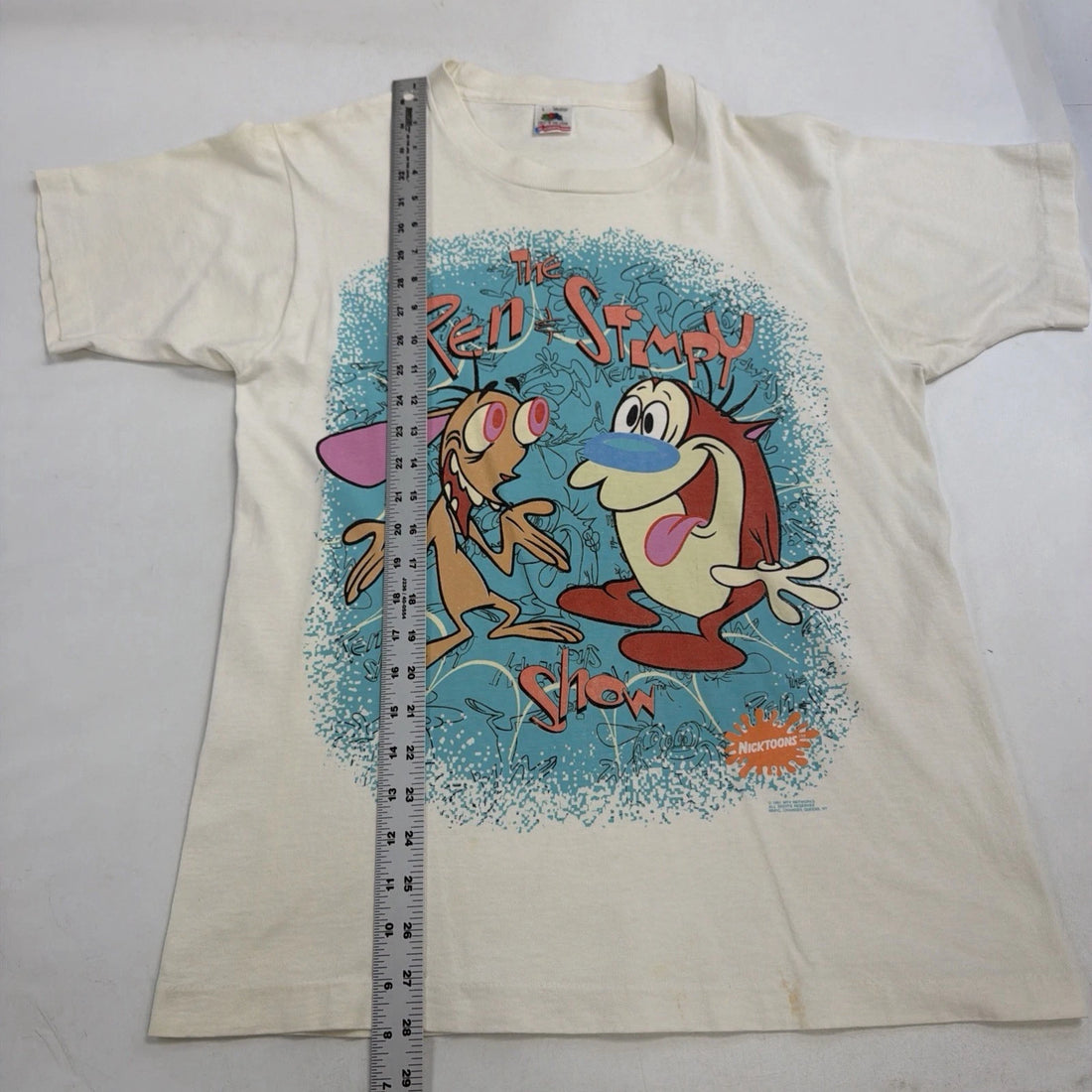 Vintage The Ren & Stimpy Show Nickelodeon T-Shirt Size Large 1991 90s