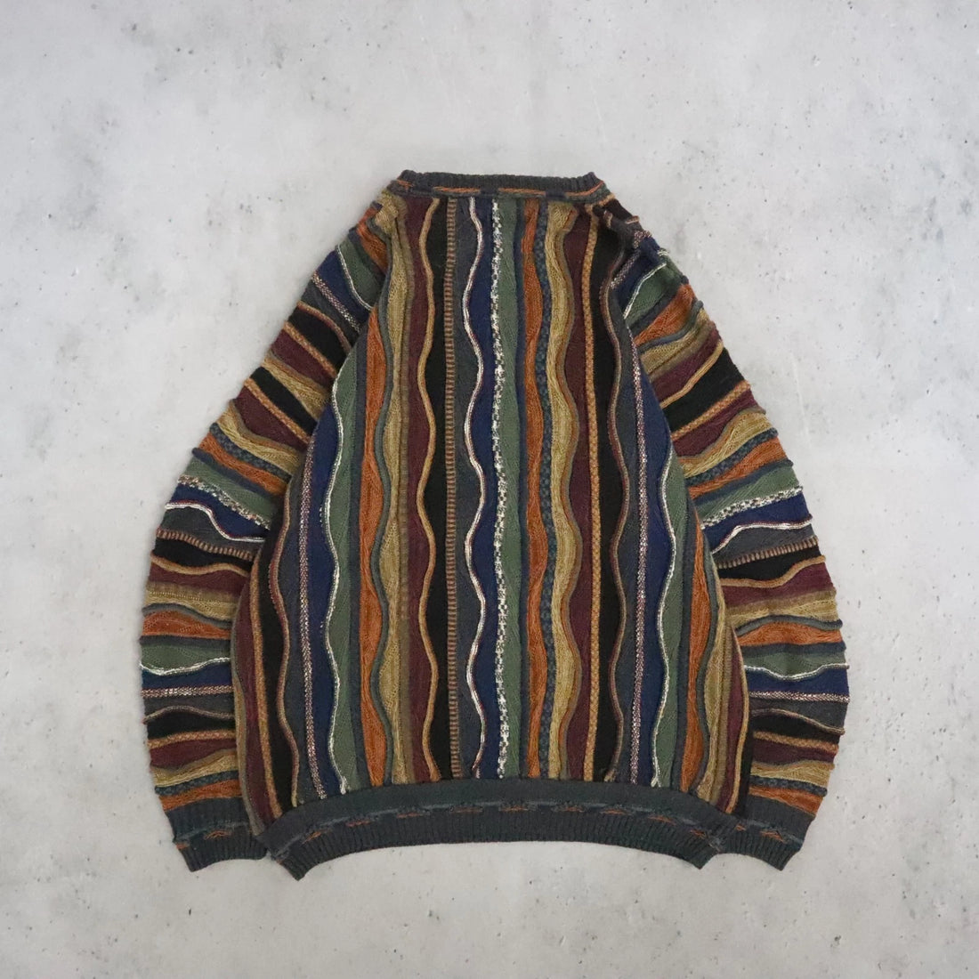Italian Sweater Co. 3D Knit Crewneck Sweater Size Large