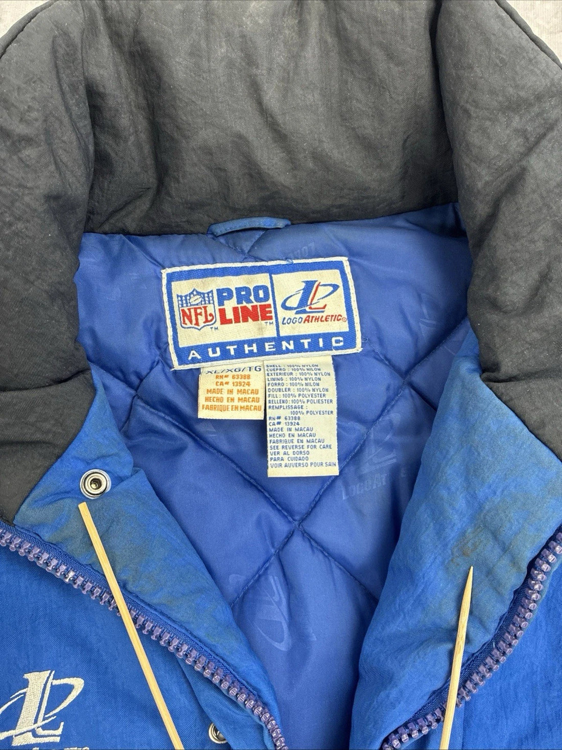 Vintage Indianapolis Colts Logo Athletic Puffer Jacket Size XL NFL
