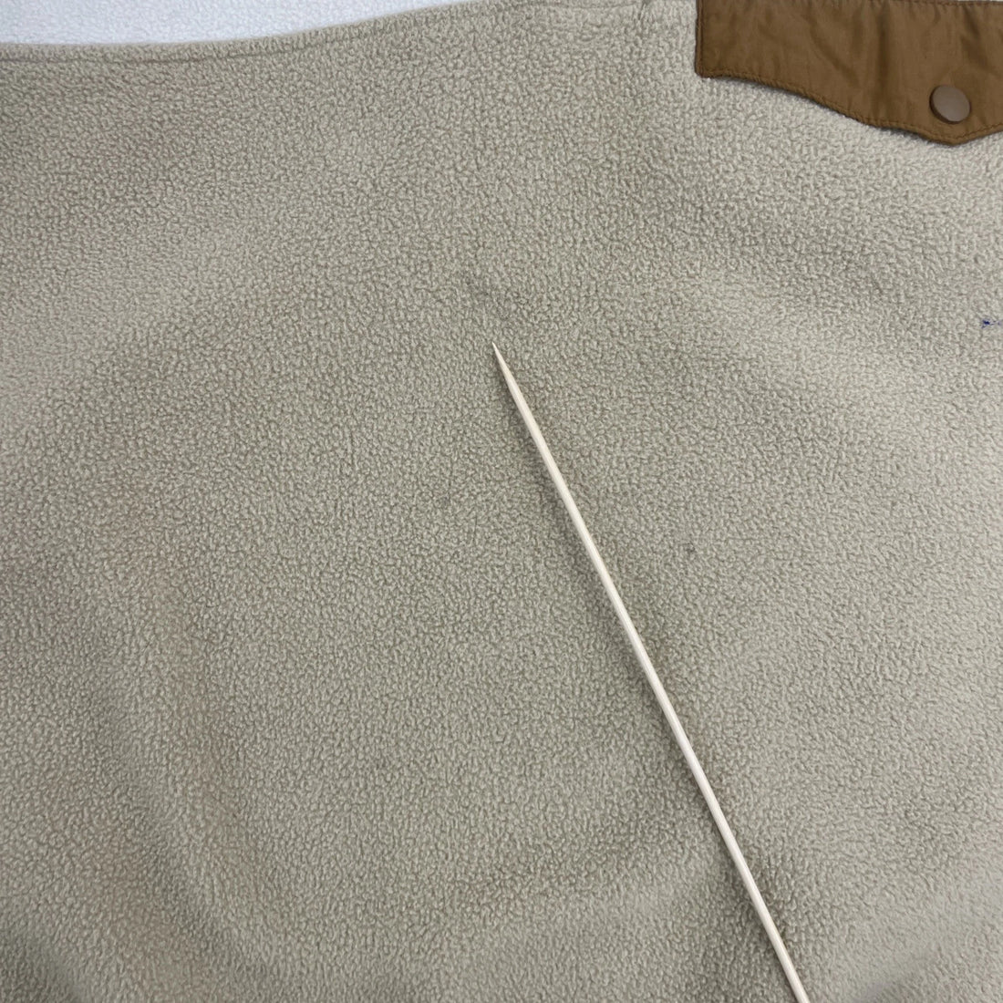 Patagonia Synchilla Snap T Fleece Jacket Womens Size Small Beige