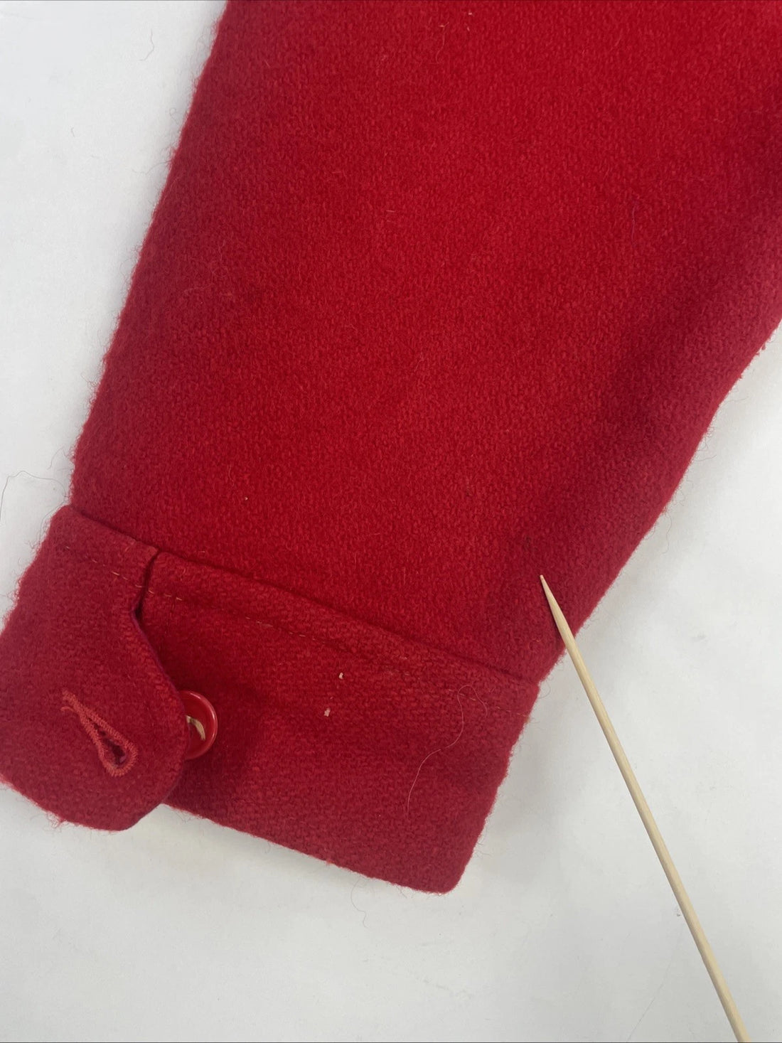 Vintage Johnson Woolen MIlls Wool Jacket Size Large Red