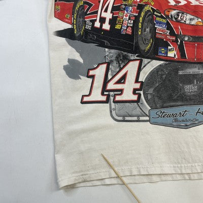 Vintage Tony Stewart Racing T-Shirt Size Large All Over Print NASCAR
