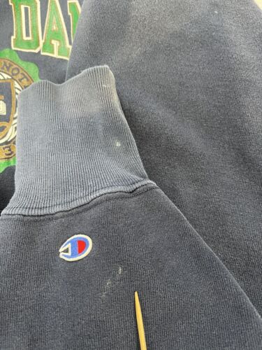 Vintage Notre Dame Fighting Irish Champion Reverse Weave Sweatshirt XL 90s NCAA