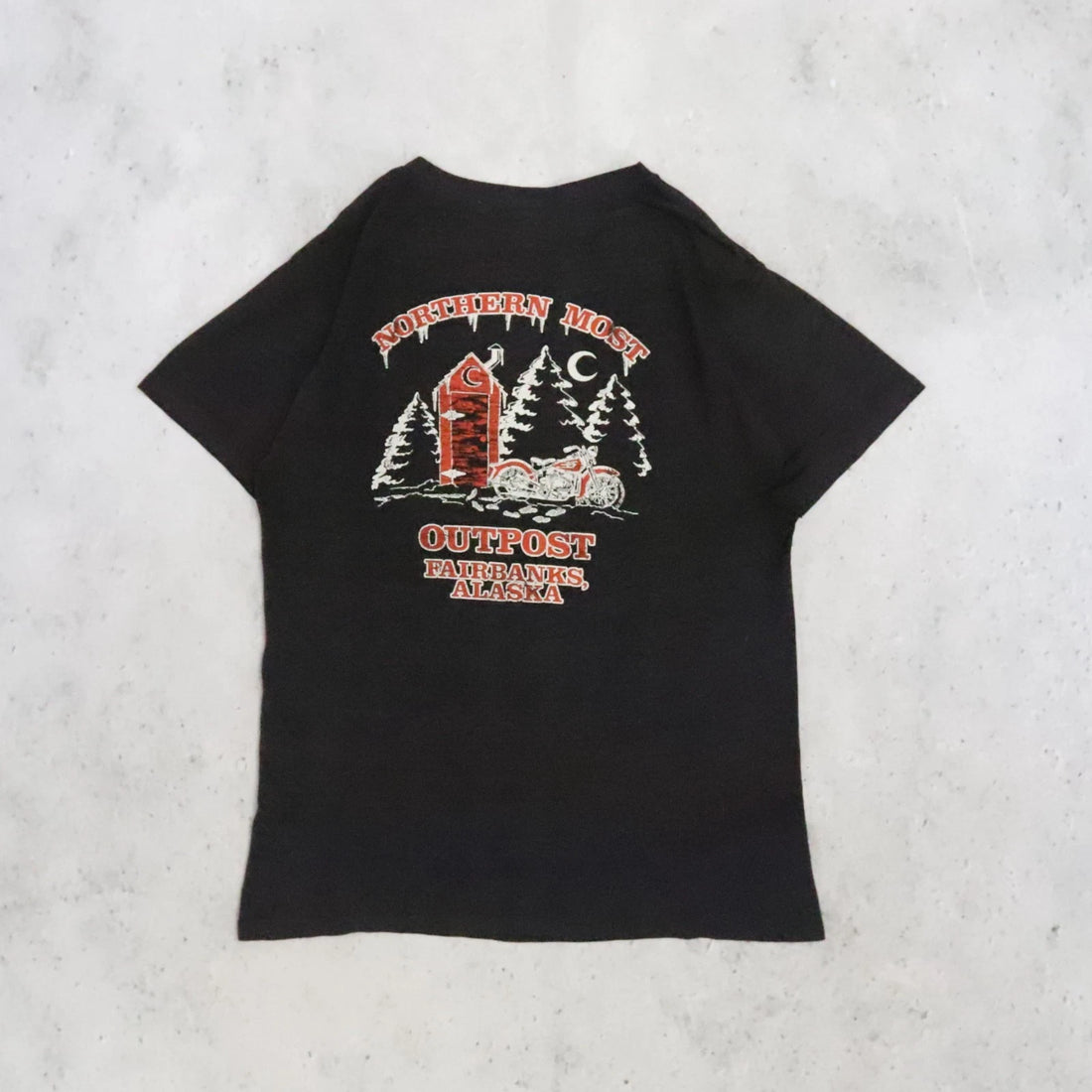 Vintage Harley Davidson 3D Emblem When The Going Gets Rough T-Shirt Large 1985