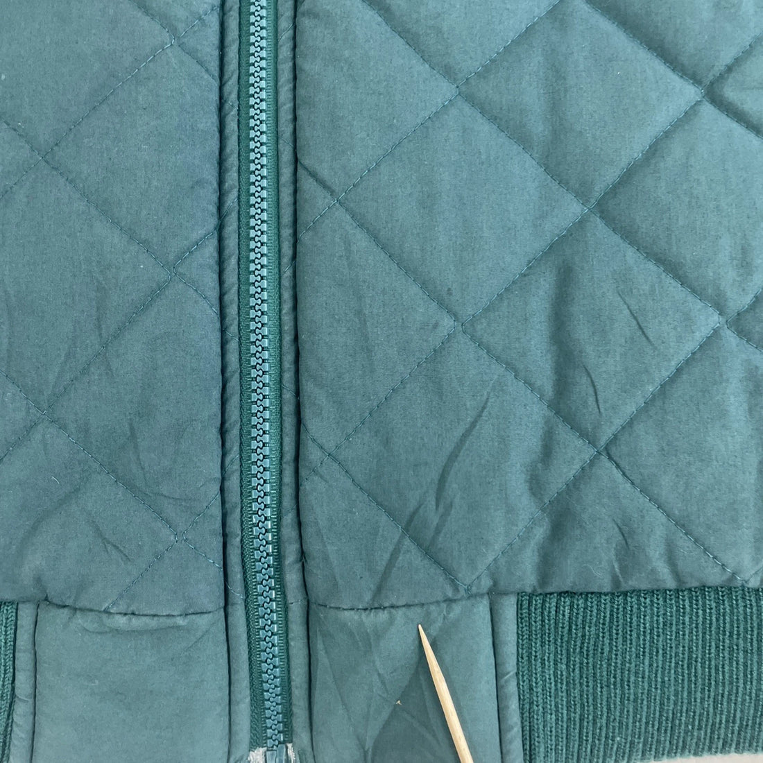 Vintage Columbia Quilted Bomber Jacket Womens Size Large Green