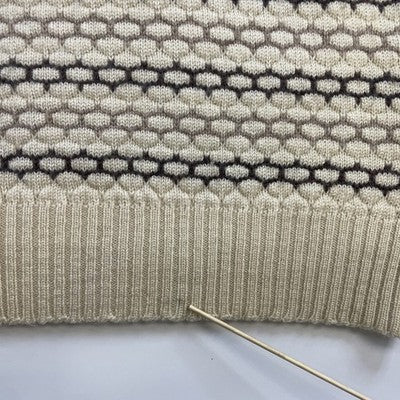Vintage Parkhurst Wool Knit Crewneck Sweater Size Large Honey Comb