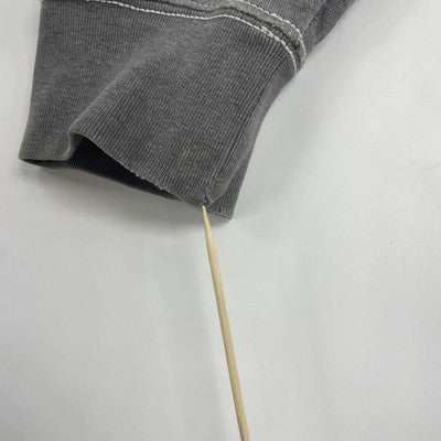 Marc Ecko Cut & Sew Skull Full Zip Sweatshirt Hoodie Size Large Gray Y2K