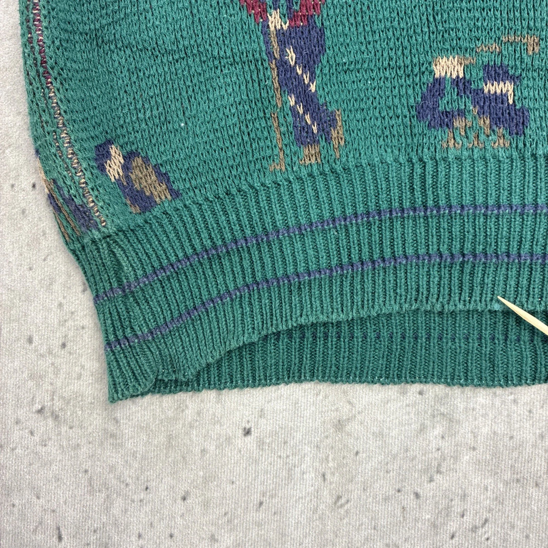 Vintage Isle Of Cotton Golf Crewneck Sweater Size 2XL