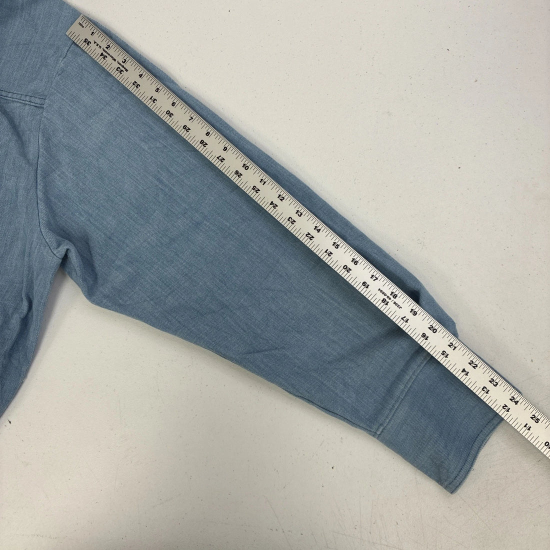 Vintage Big Yank Permanent Press Western Denim Shirt Size Large