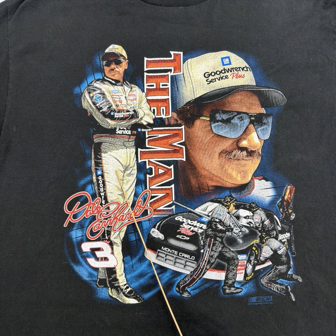 Vintage Dale Earnhardt The Man Racing T-Shirt Size XL NASCAR