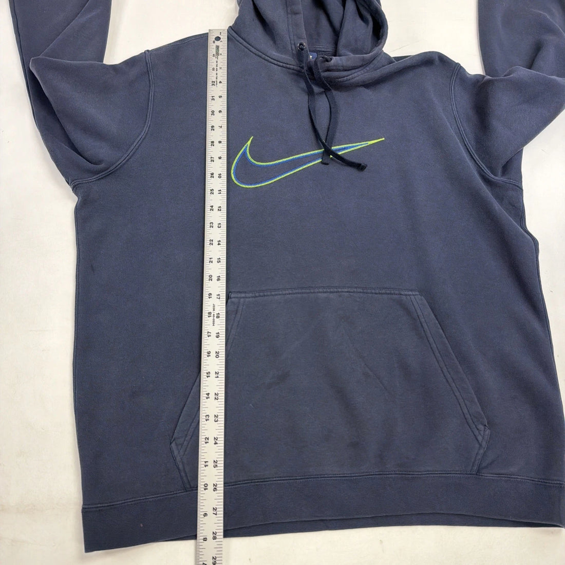 Nike Big Swoosh Sweatshirt Hoodie Size XL Blue