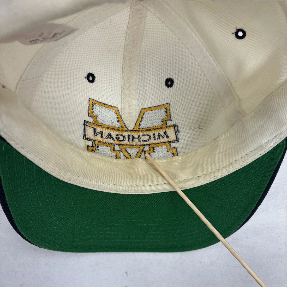 Vintage Michigan Wolverines New Era Wool Snapback Hat OSFA NCAA
