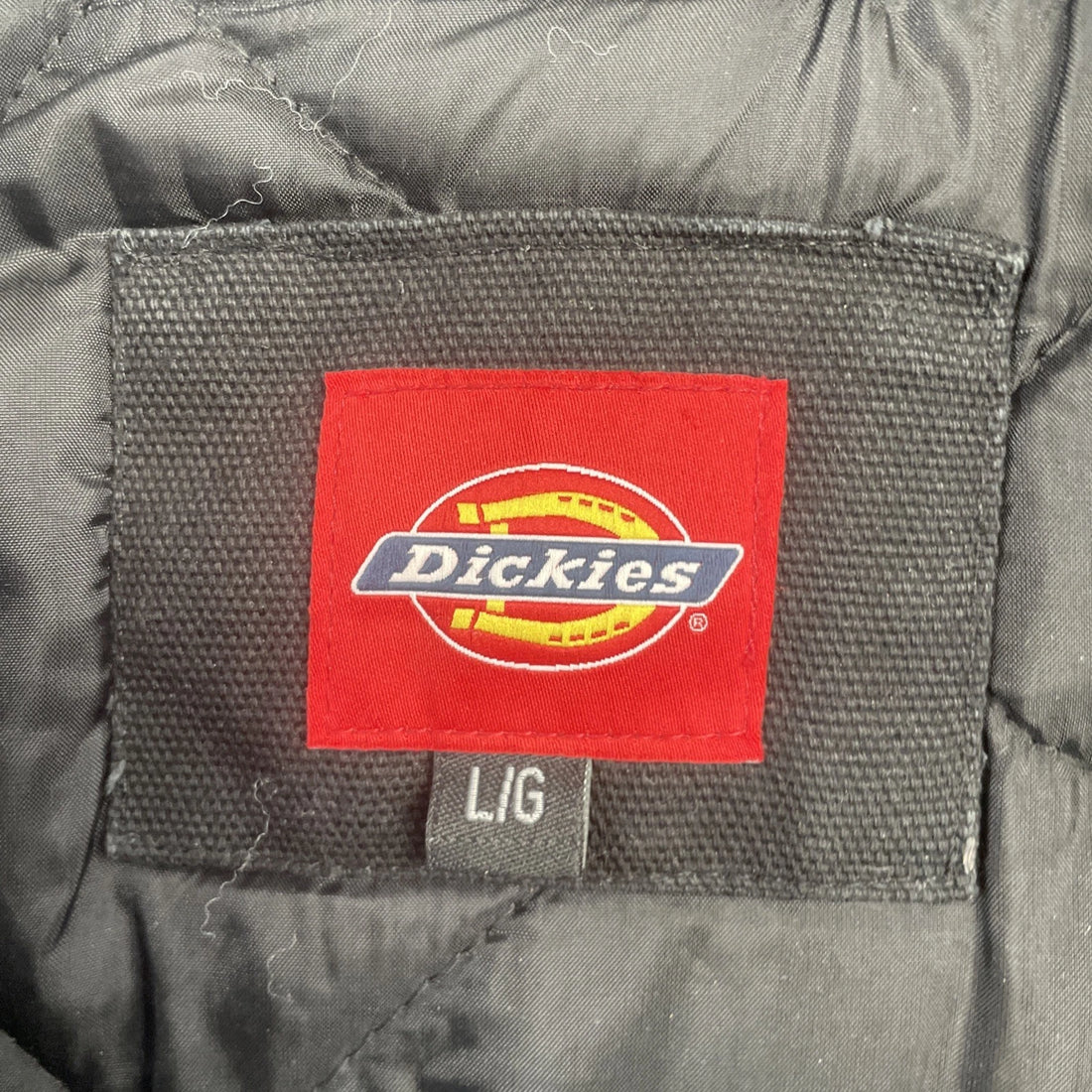 Dickies Canvas Work Jacket Size Large Black