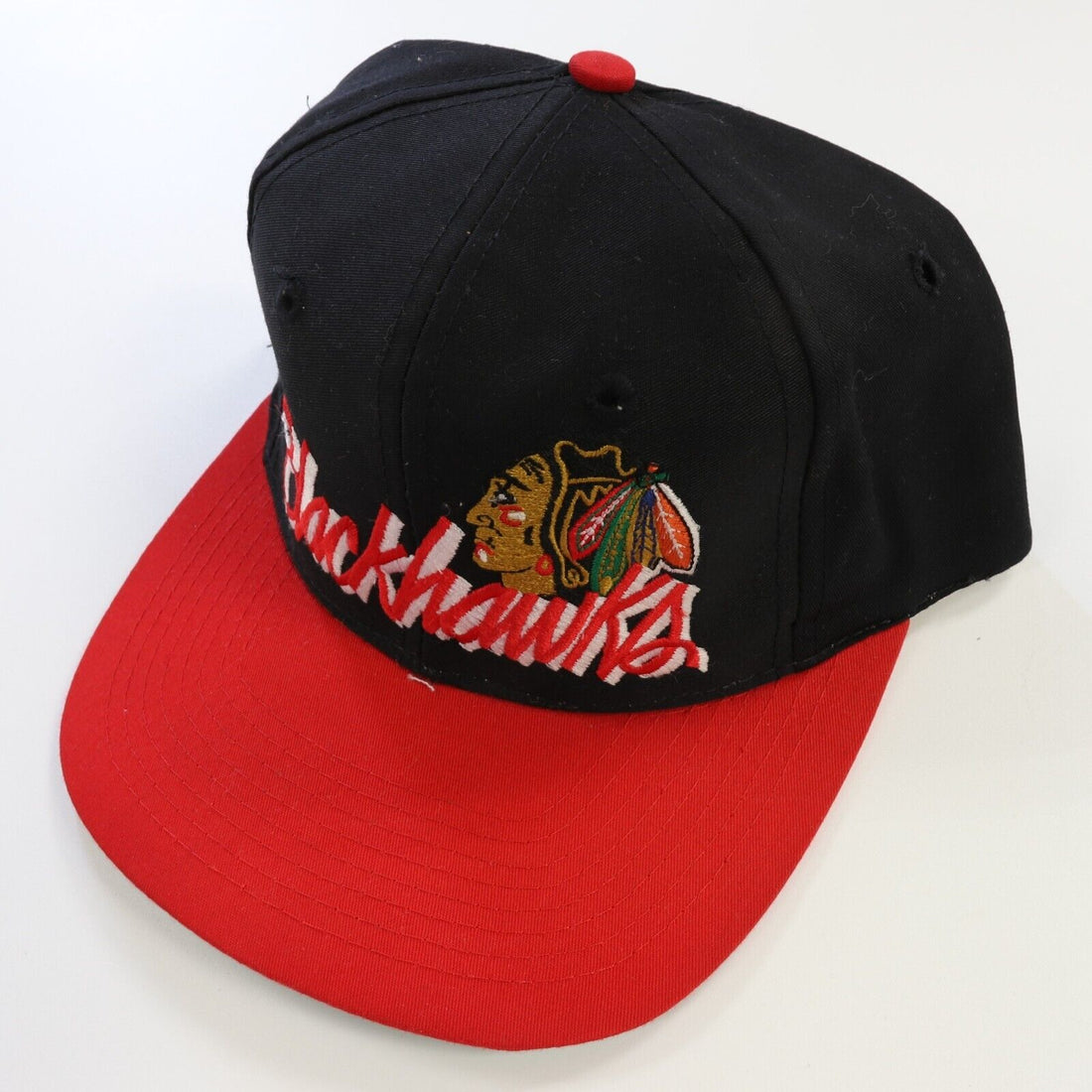 Vintage Chicago Blackhawks 75th Anniversary The Game Snapback Hat Cap OSFA NHL