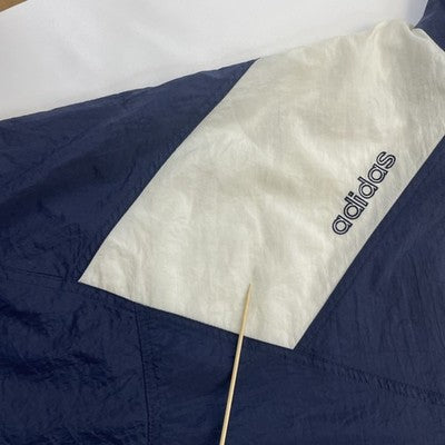 Vintage Adidas Windbreaker Light Jacket Size XL Blue White