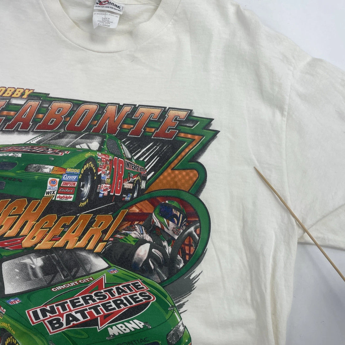 Vintage Bobby Labonte Racing T-Shirt Size XL 2001 NASCAR