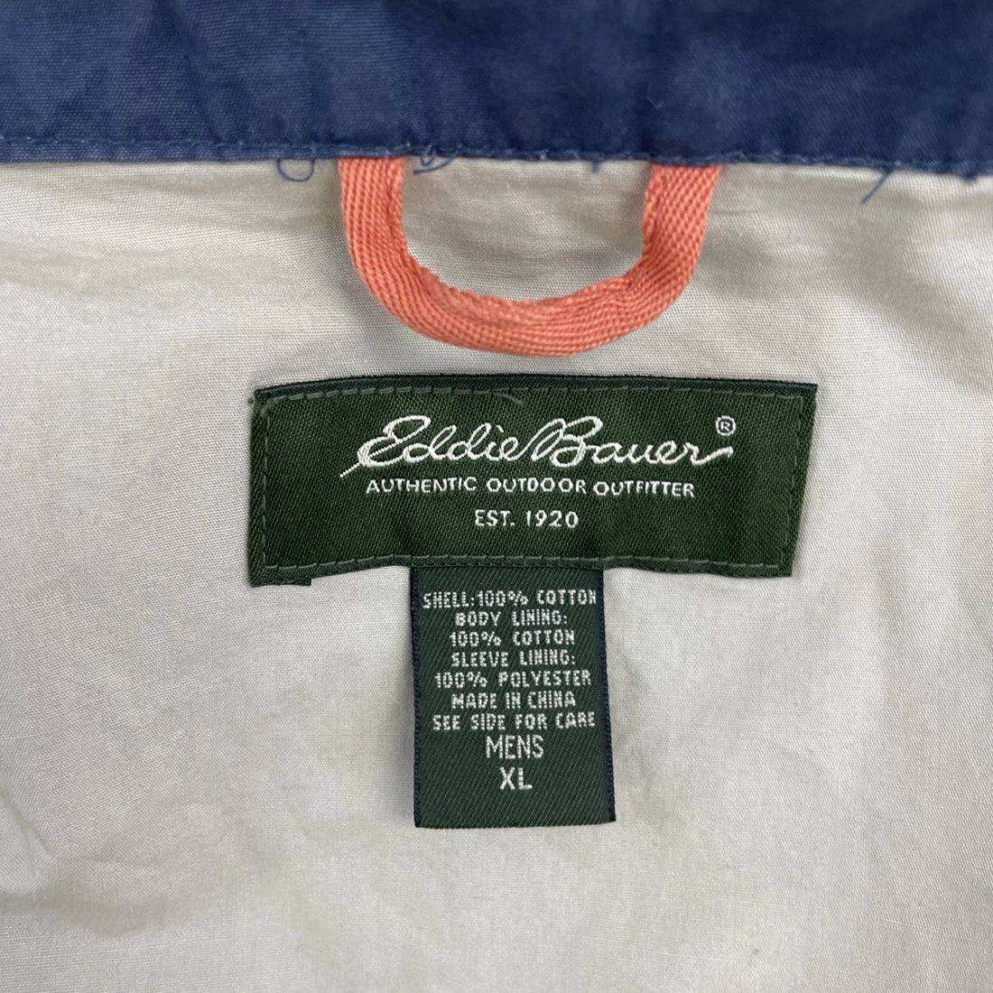 Eddie Bauer Harrington Work Jacket Size XL Blue