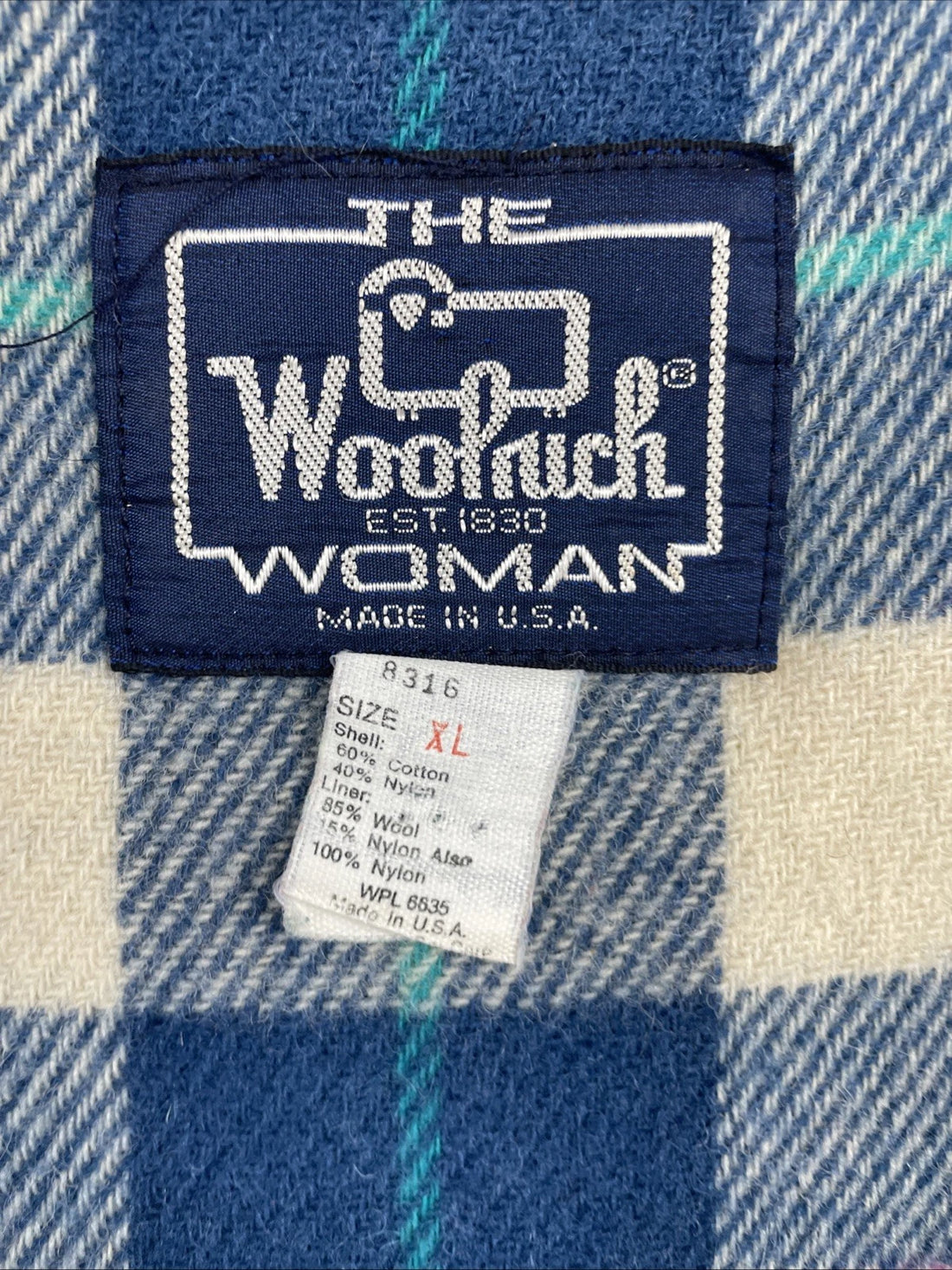 Vintage Woolrich Barn Coat Chore Work Jacket Womens XL Wool Lined