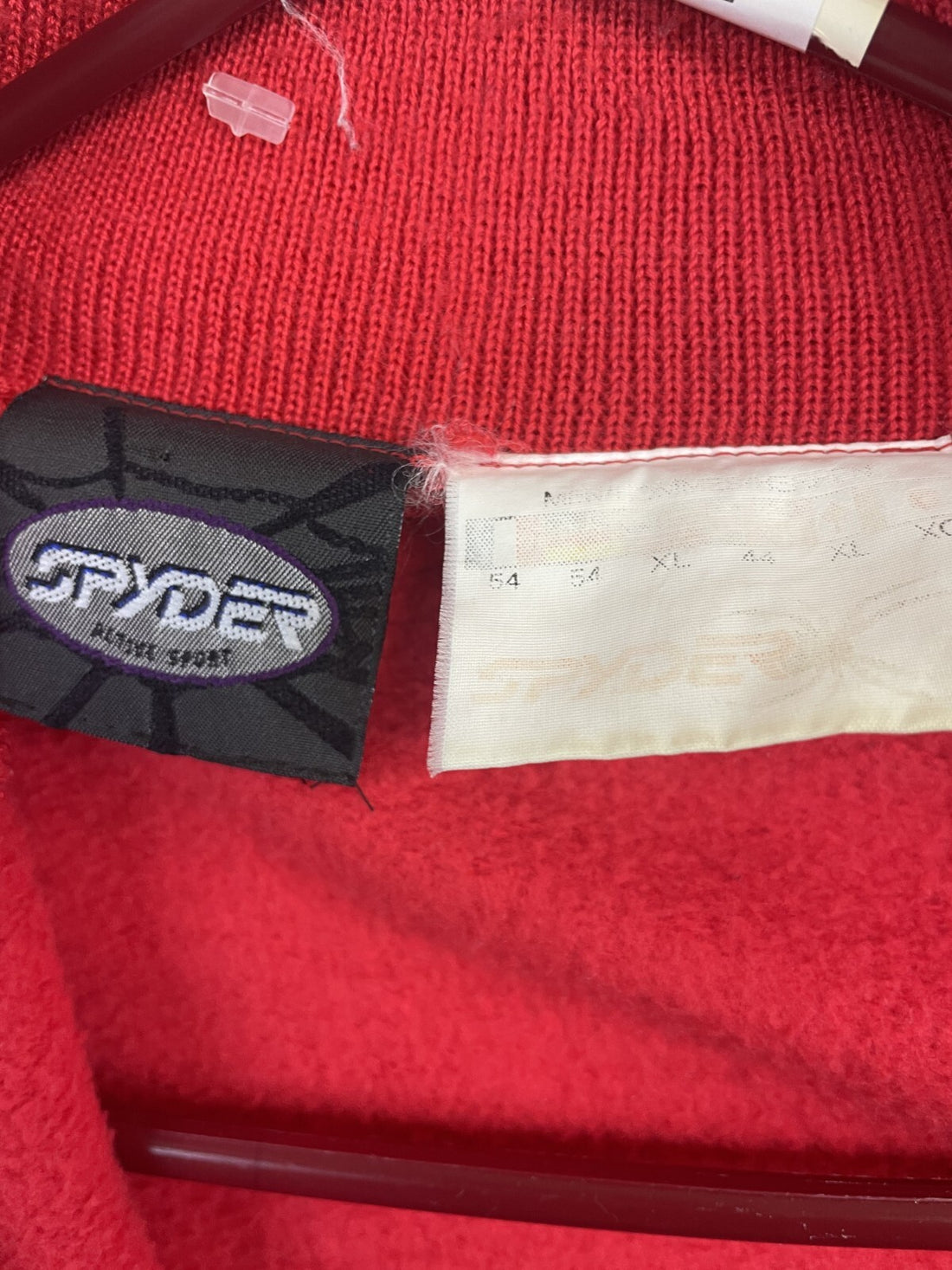 Vintage Spyder Ski Racing 1/2 Zip Sweatshirt Size XL Padded