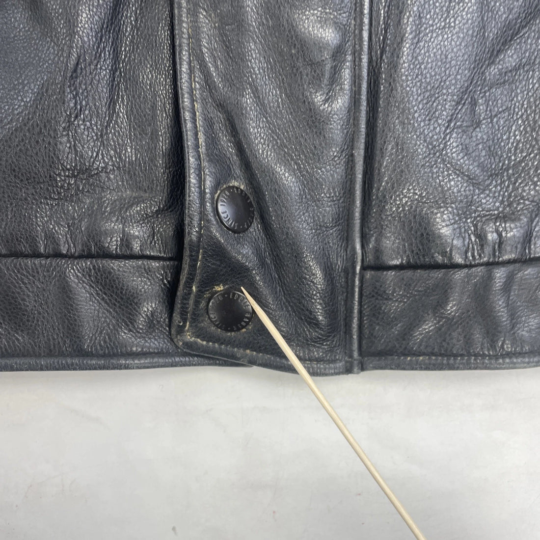 Vintage Eddie Bauer Leather Bomber Jacket Size XL Black