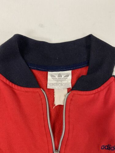 Vintage Adidas Track Suit Sweatshirt Size Medium Color Block Embroidered