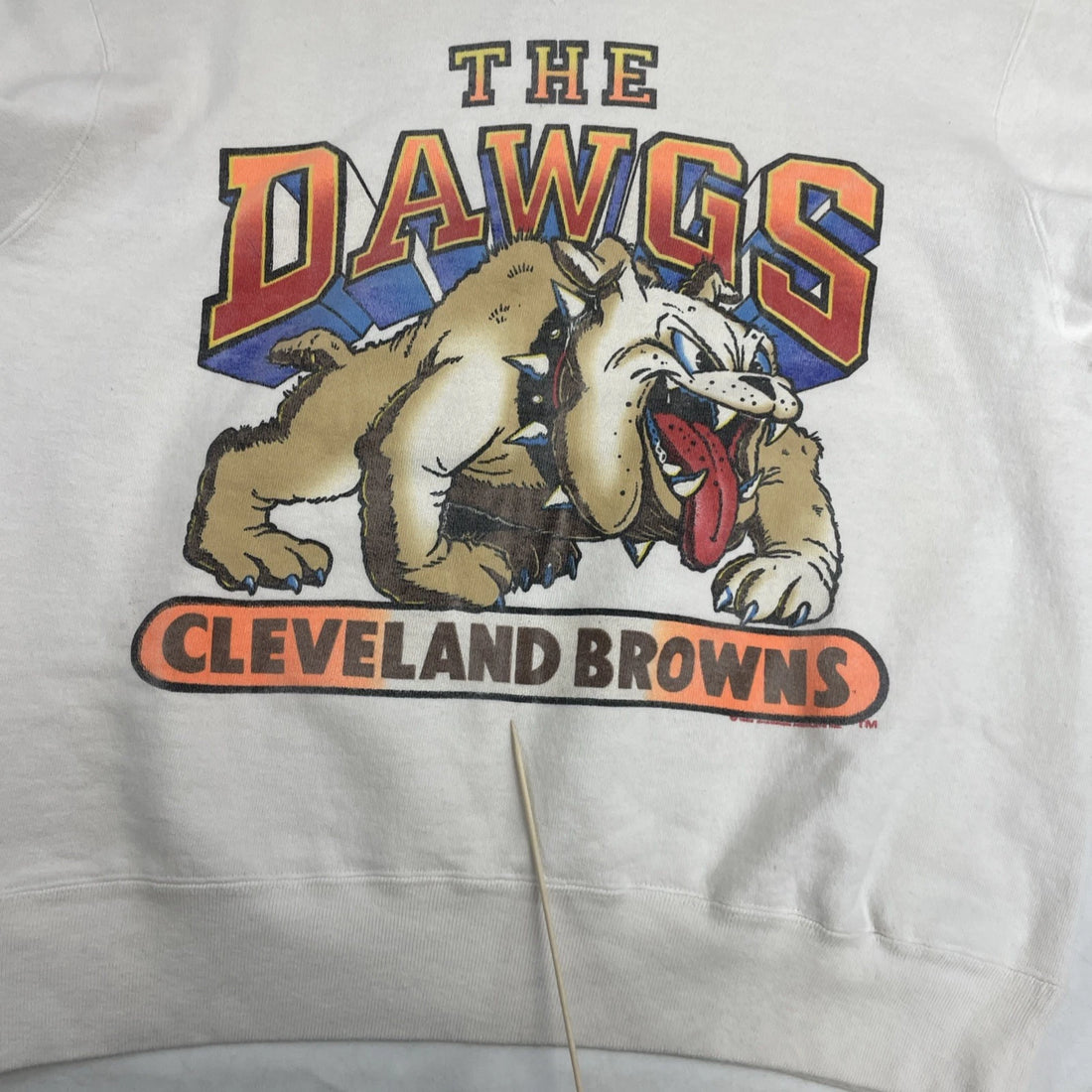 Vintage Cleveland Browns The Dawgs Champion Sweatshirt Crewneck Size XL 80s NFL
