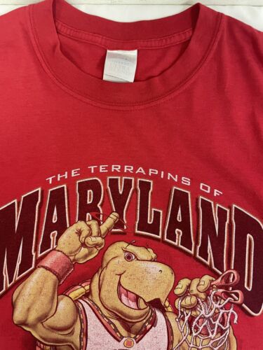 Vintage Maryland Terrapins National Champions Basketball T-Shirt Large 2002 NCAA