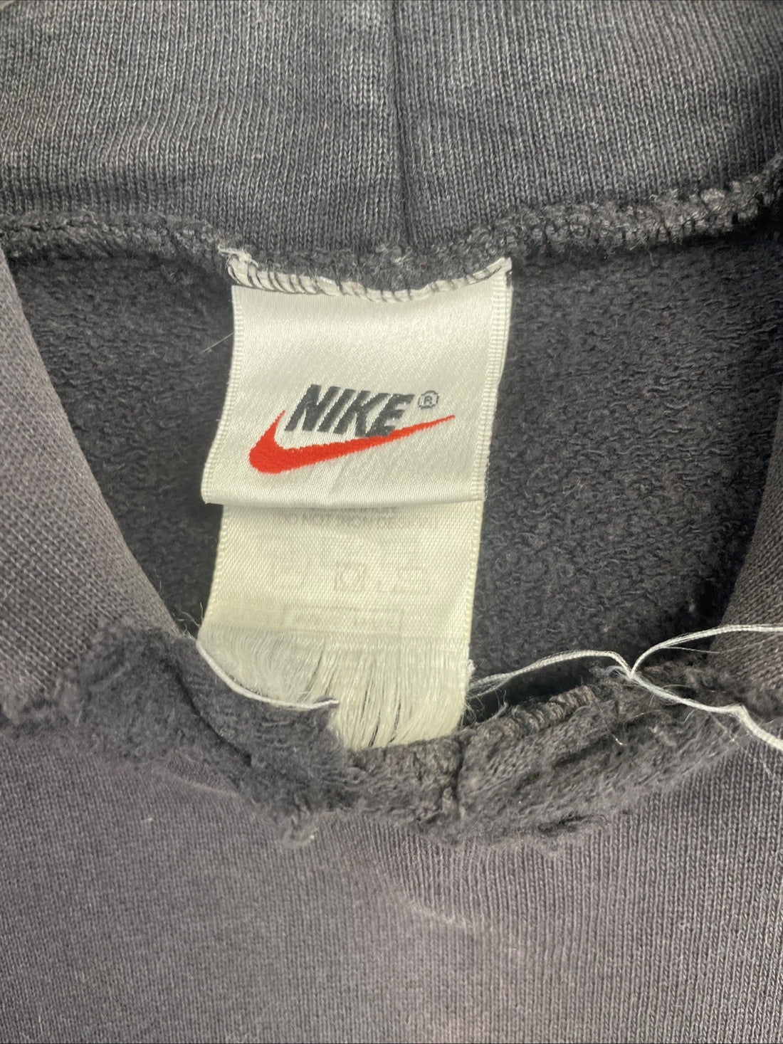 Vintage Nike Sweatshirt Hoodie Size Large Black