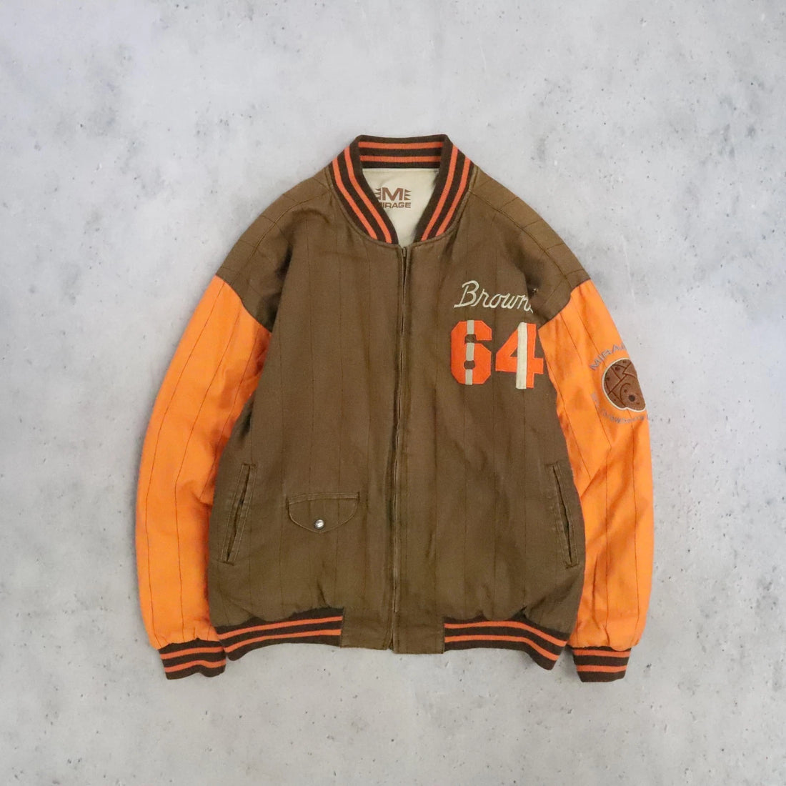 Vintage Cleveland Browns Mirage Bomber Jacket Size XL NFL