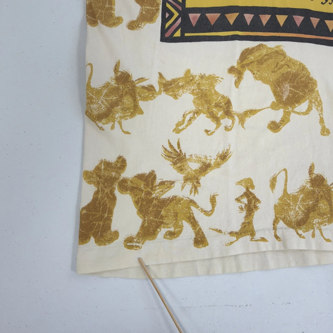 Vintage Lion King Disney T-Shirt OSFA All Over Print Movie Promo 90s