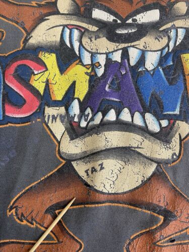 Vintage Taz Tasmanian Devil T-Shirt Size XL Black Looney Tunes