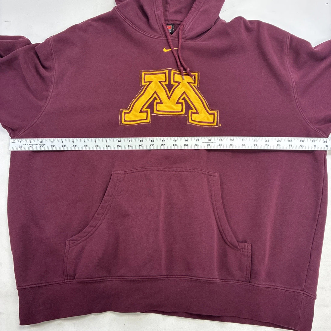 Vintage Minnesota Golden Gophers Nike Sweatshirt Hoodie XL Middle Swoosh NCAA