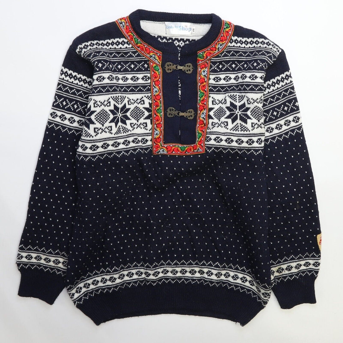 Oslo Norway Pullover Sweater Size Medium Fair Isle