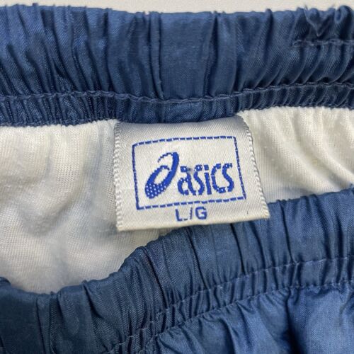 Vintage Asics Windbreaker Track Pants Size Large Blue