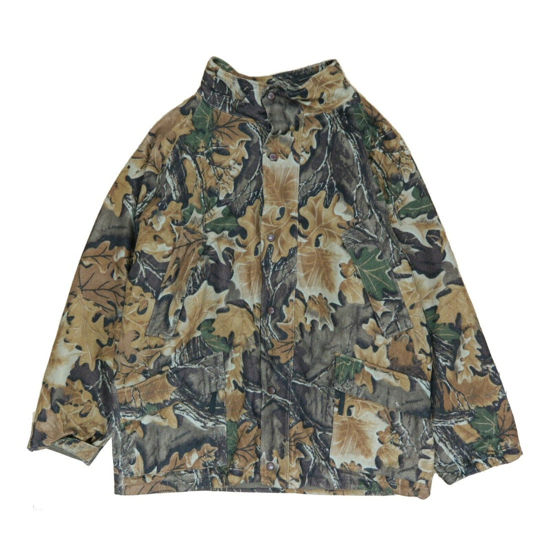 Vintage LL Bean Advantage Camouflage Coat Jacket Size XL Leaf Camo