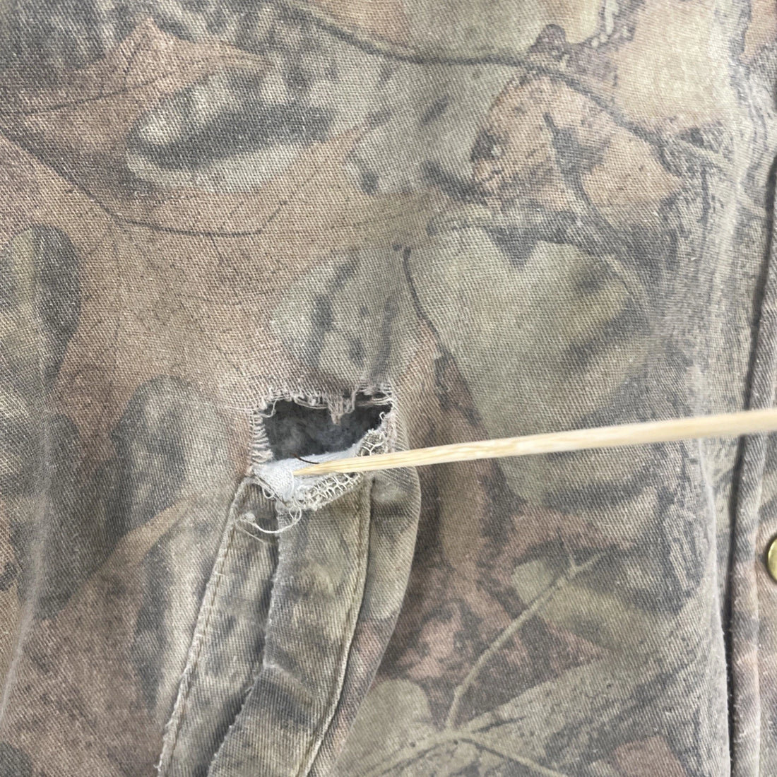 Vintage Spangler Speedtech Advantage Timber Camo Bomber Jacket Size 2XL