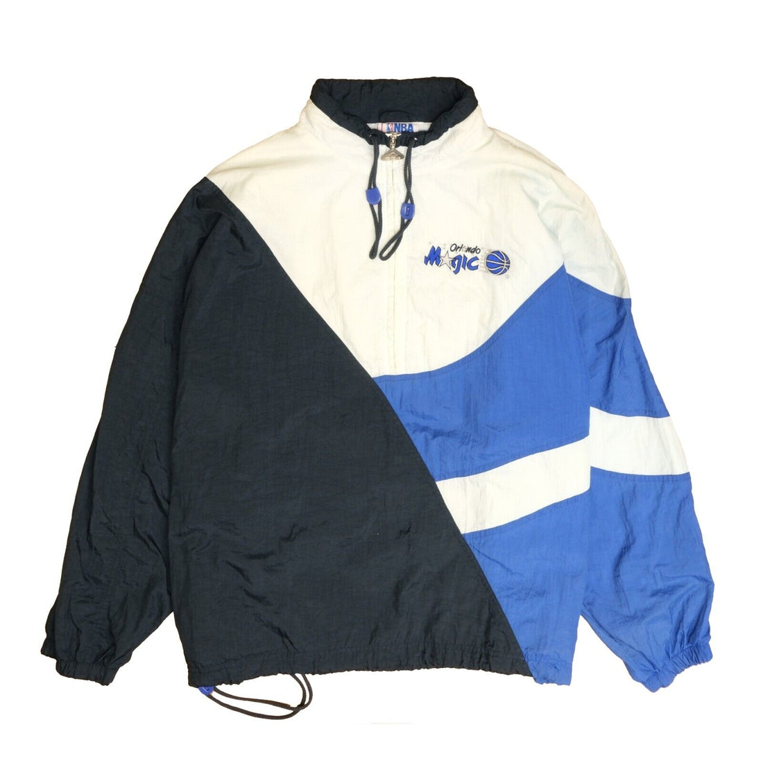 Vintage Orlando Magic Apex One Windbreaker Light Jacket Size XL Blue NBA