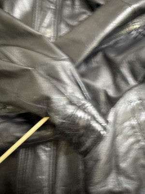 Vintage Reed Leather Bomber Jacket Size 48 Black