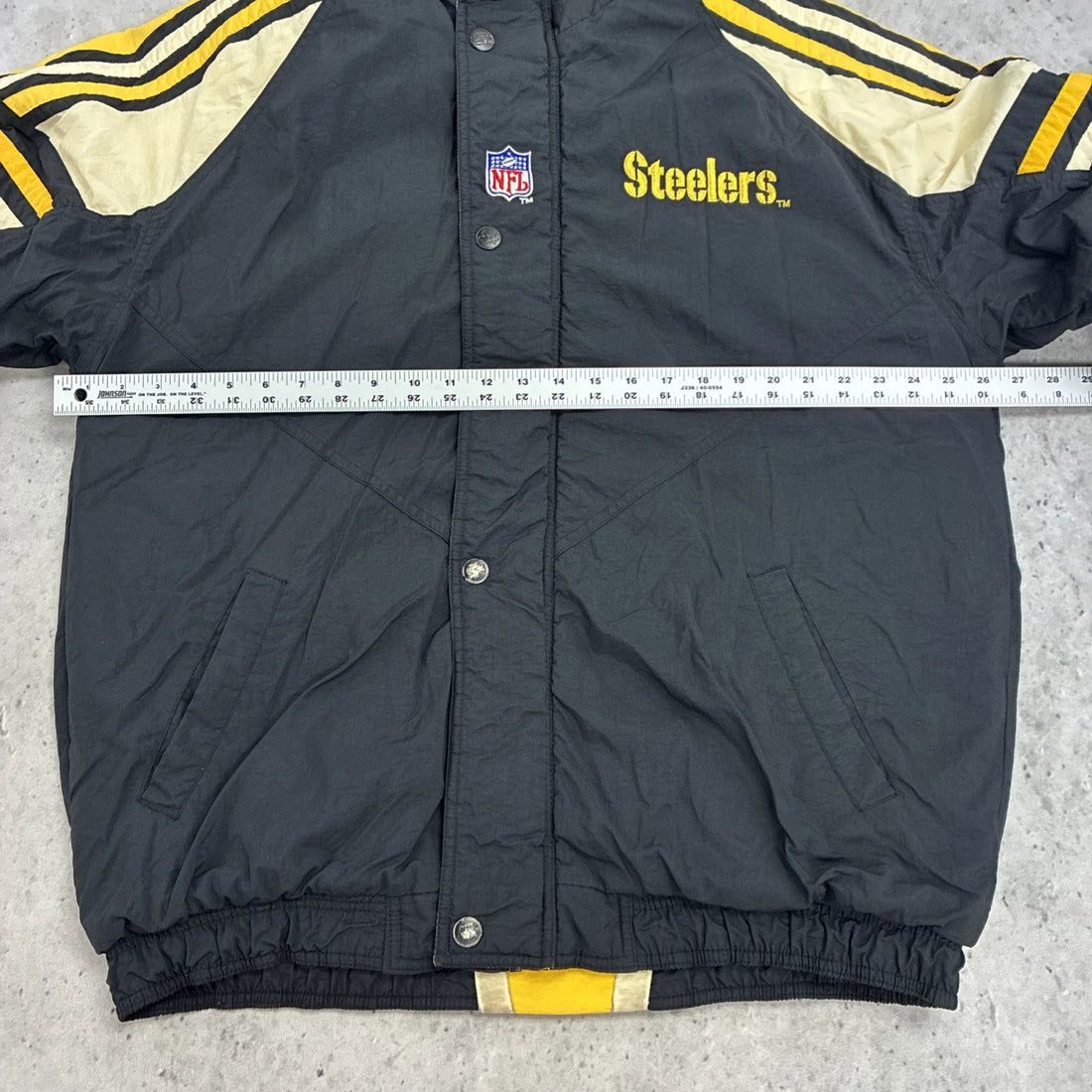 Vintage Pittsburgh Steelers Starter Puffer Jacket Size Large NFL