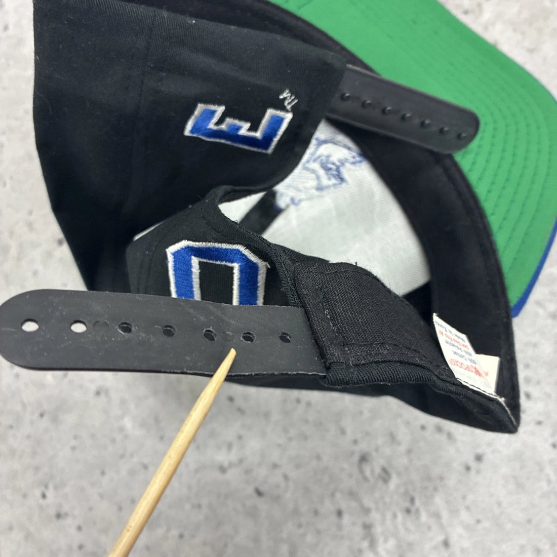 Vintage Sample Duke Blue Devils Blockhead Snapback Hat Cap OSFA NCAA