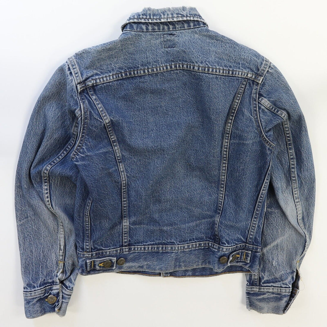 Vintage Lee Denim Trucker Jacket Size Small Blue