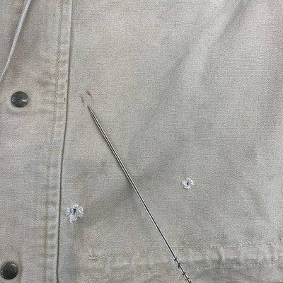 Vintage Evergreen Rodeo Carhartt Canvas Ranch Chore Work Jacket Small C52 WET